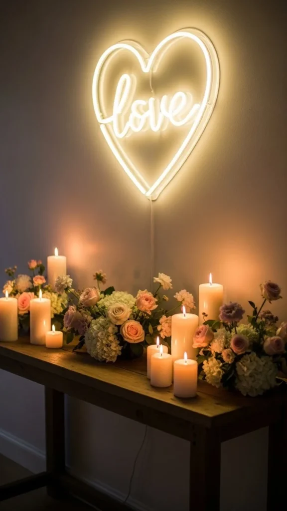 Warm White Love Symbol