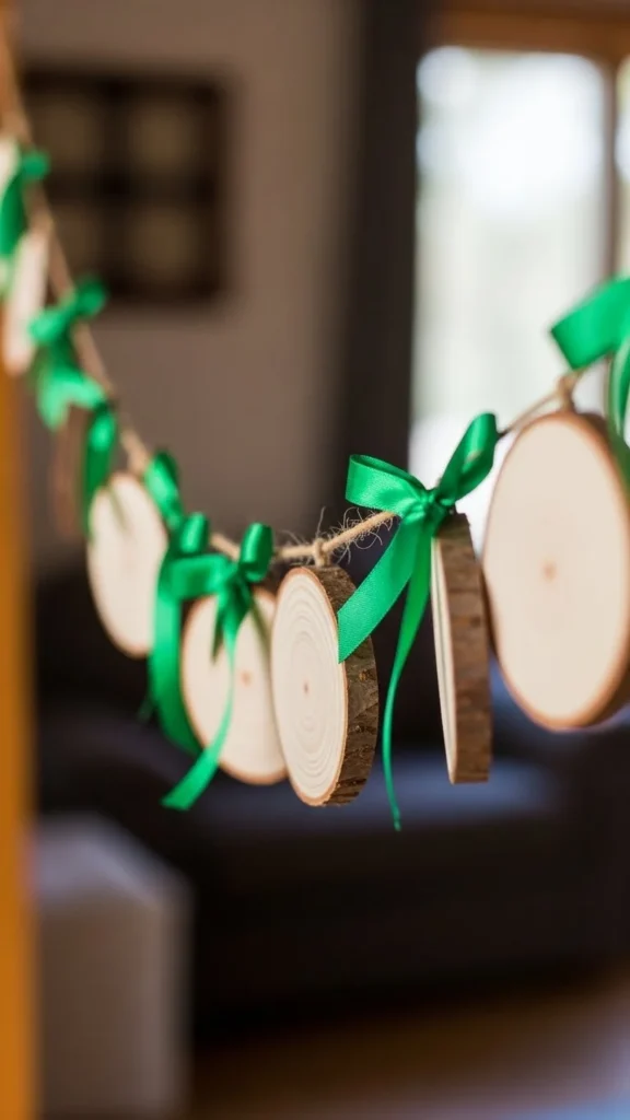 Wood Slice Hanging Banner