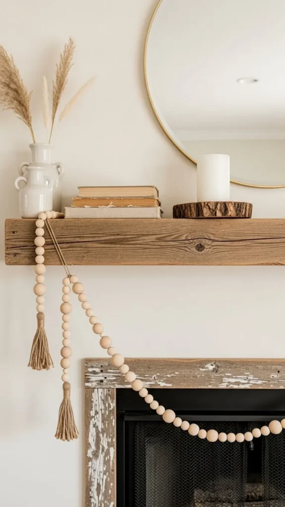 Wooden Bead Garland Accent