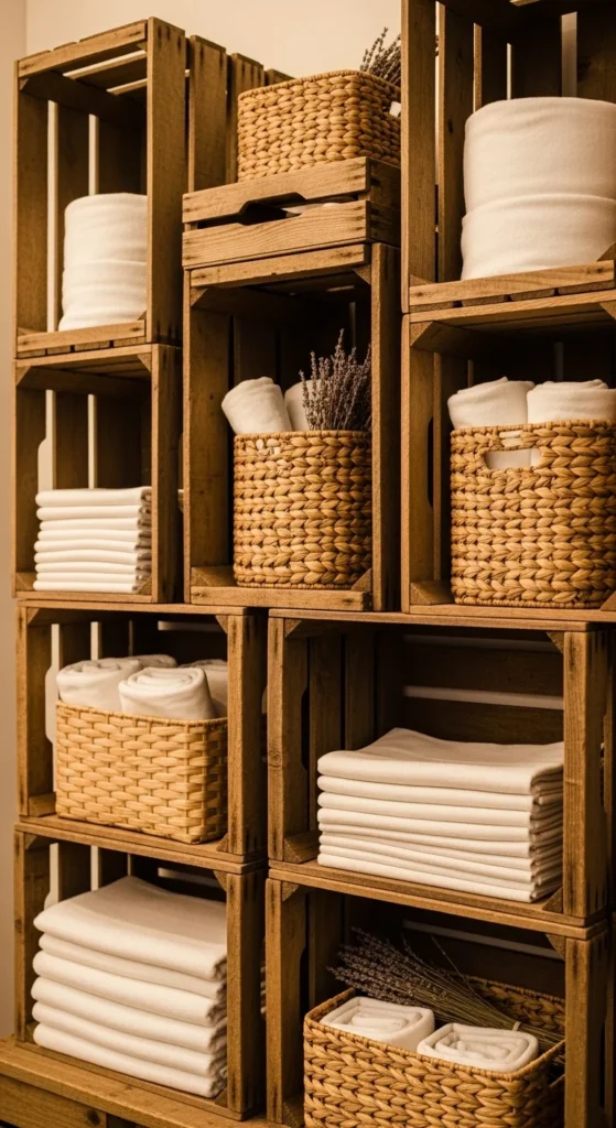 Wooden Crate Storage Ideas