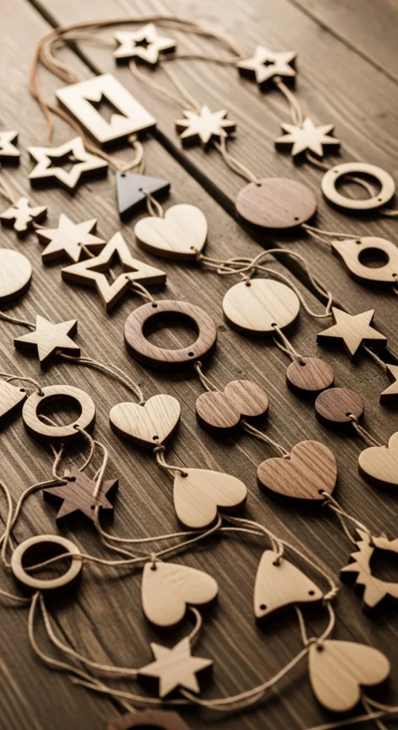 Wooden Shape Garland
