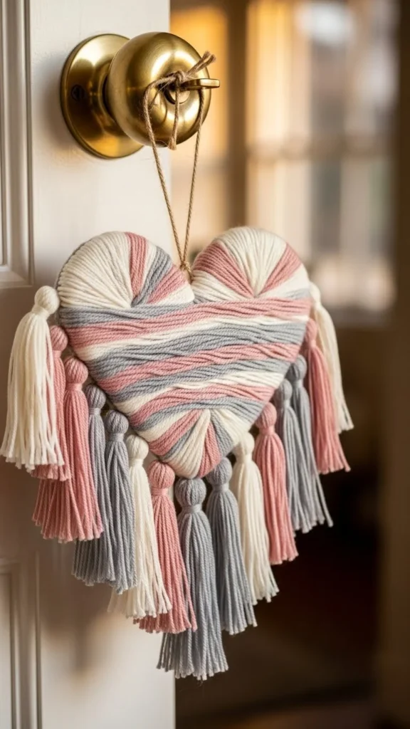Yarn Tassel Heart