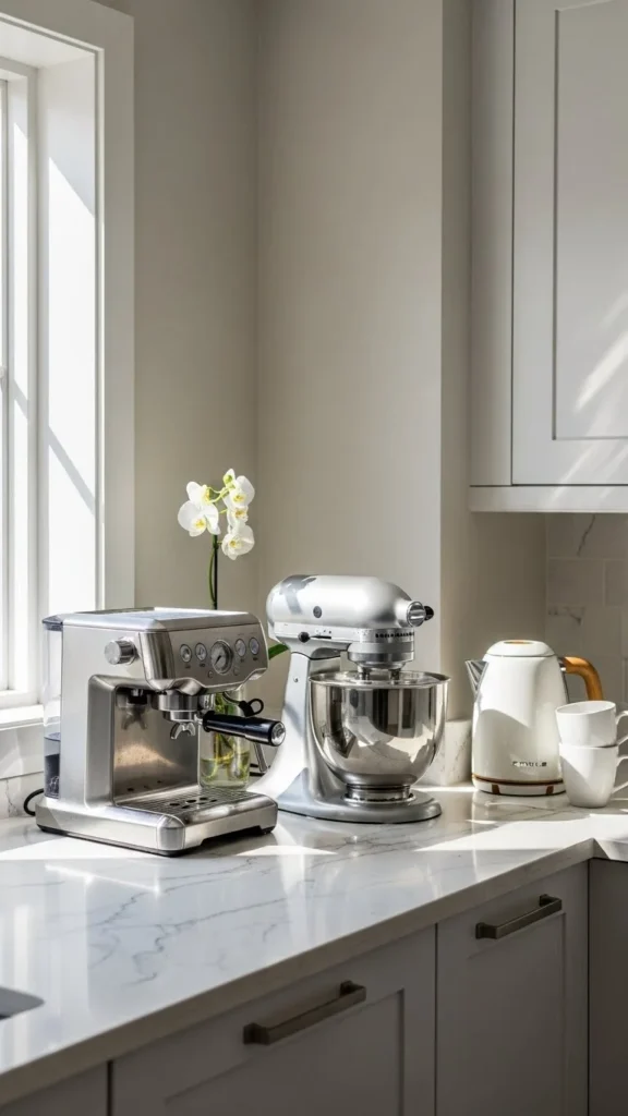 how to arrange kitchen counter appliances