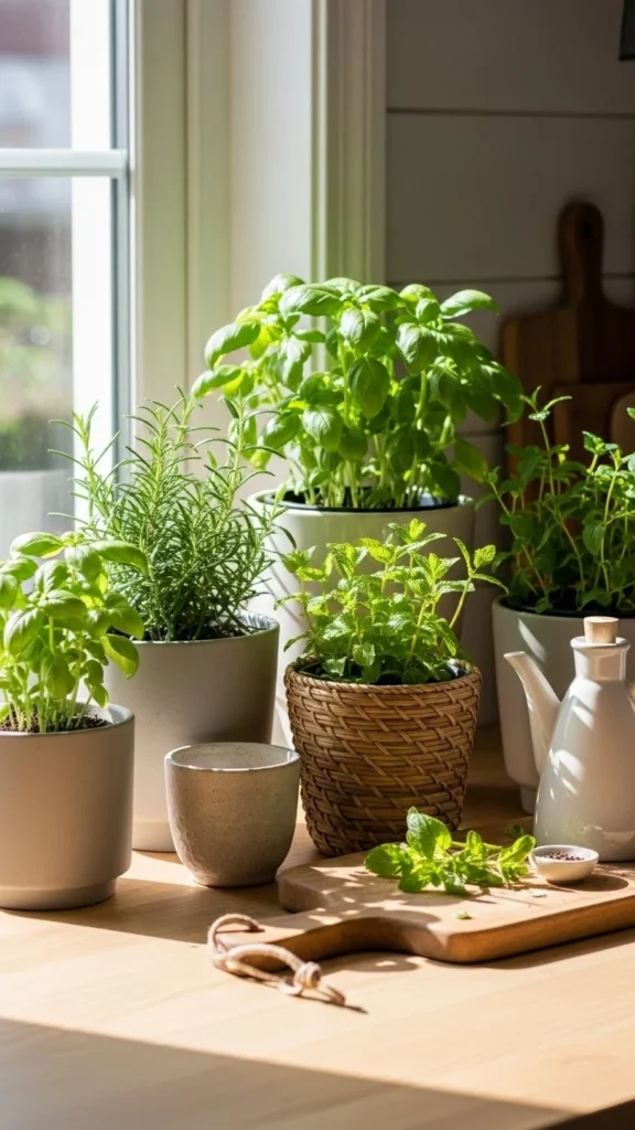how to create a kitchen herb garden