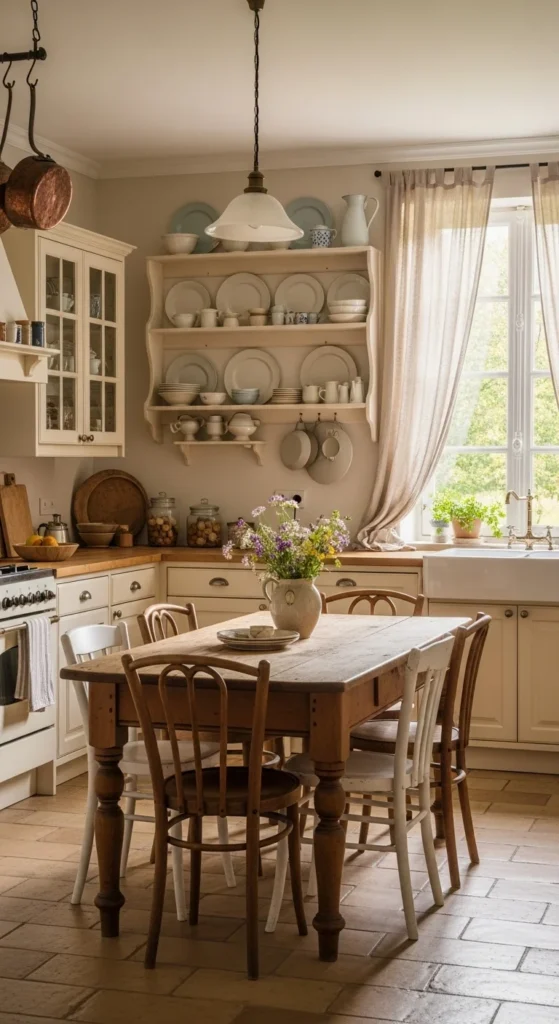 how to decorate a French country kitchen