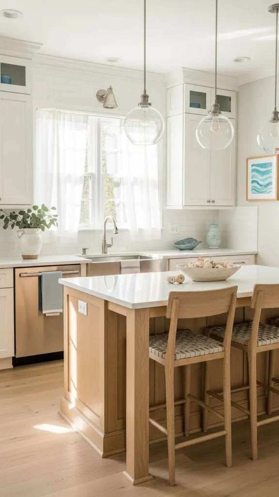 how to decorate a coastal kitchen