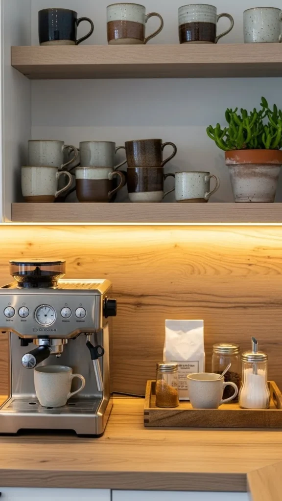 how to decorate a coffee bar