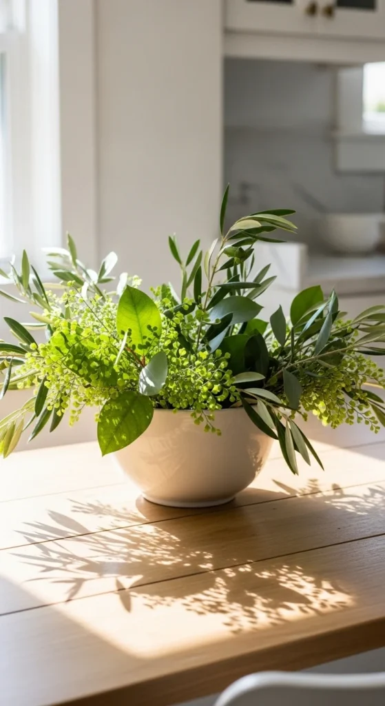 how to decorate kitchen table centerpieces