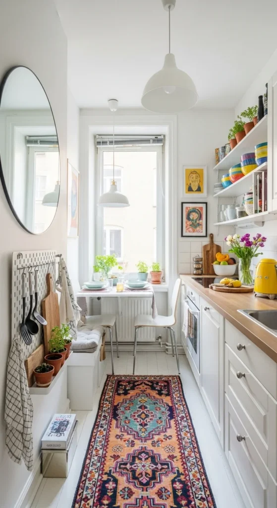 how to decorate small apartment kitchens