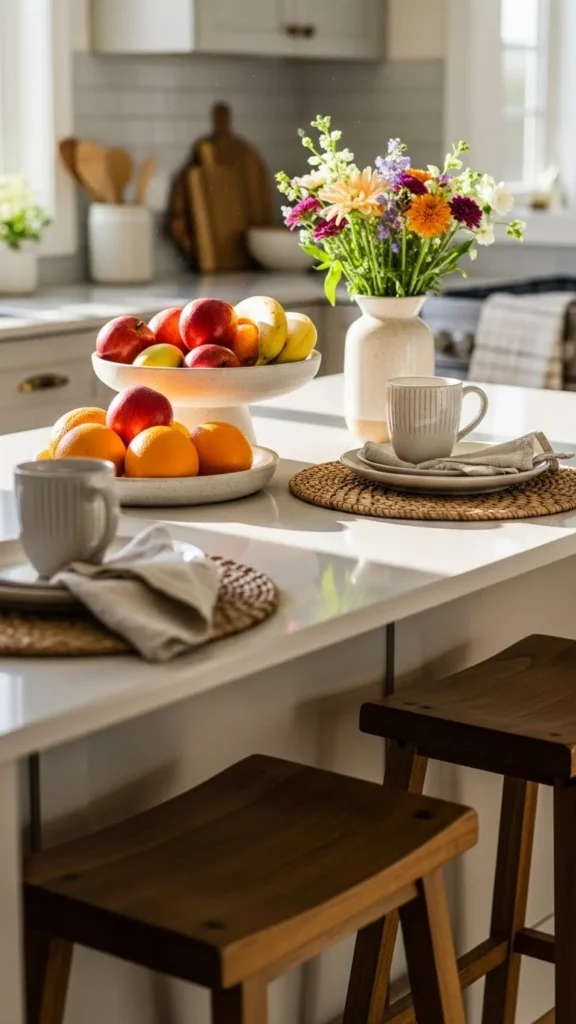 how to style a breakfast bar