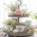 23 Stylish Spring Tiered Tray Decor Ideas That Look Curated