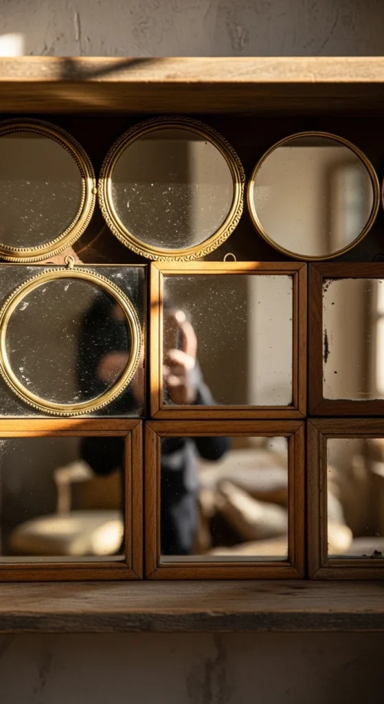 A Balanced Mix of Vintage Mirrors for Light Reflection