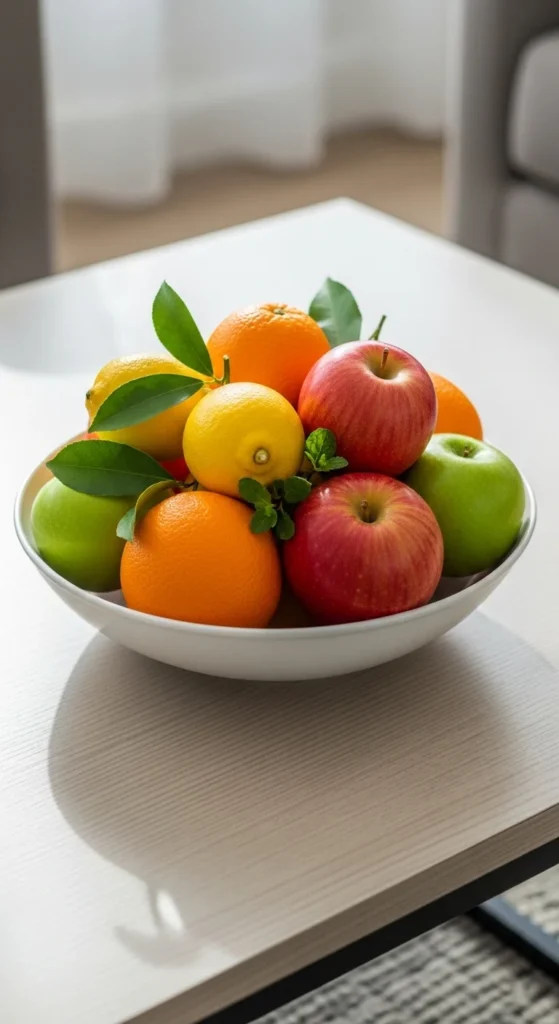 A Ceramic Bowl with Fruit