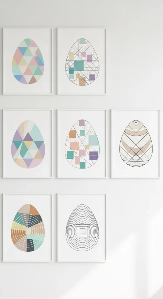 Abstract Egg Art Prints
