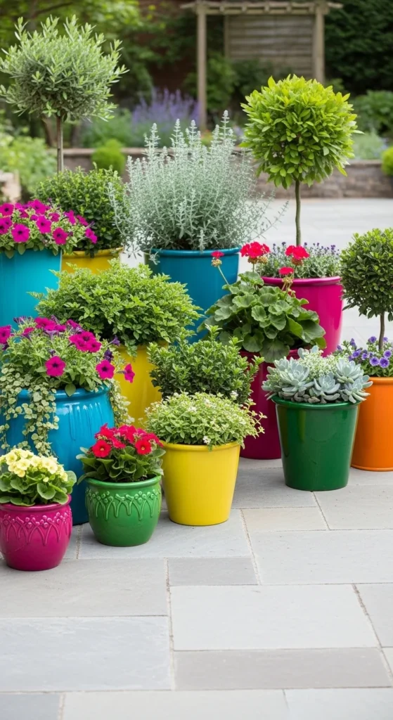 Add Colorful Planters and Pots