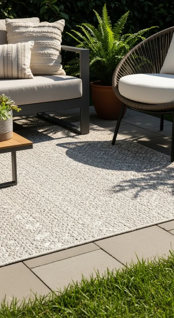 Add a Plush Outdoor Rug