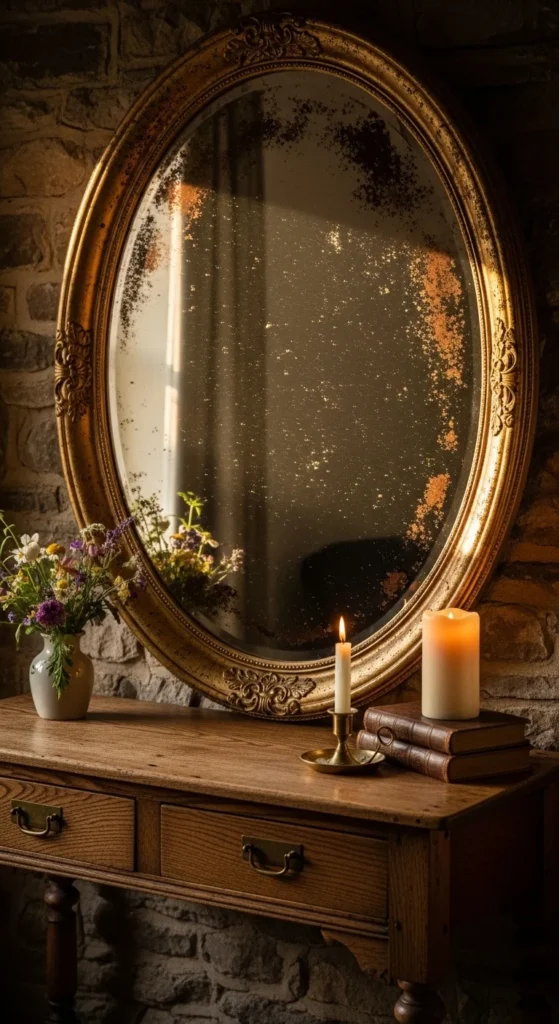 Antique-Style Mirrors with Patina