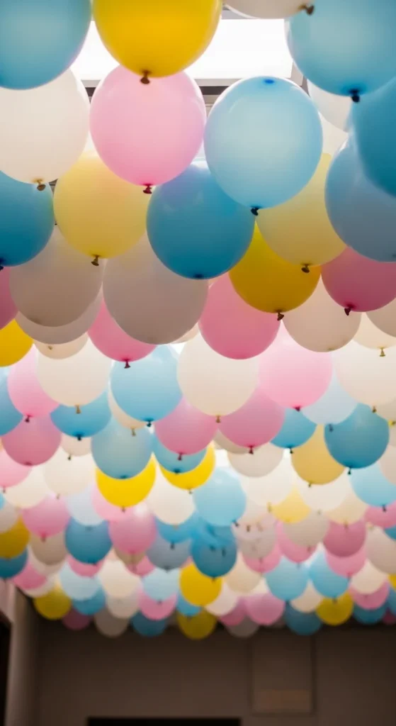 Balloon Ceiling Installation