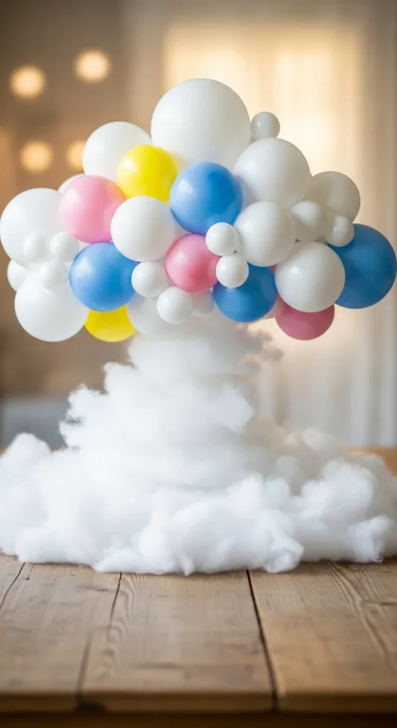 Balloon Clouds with Cotton Base