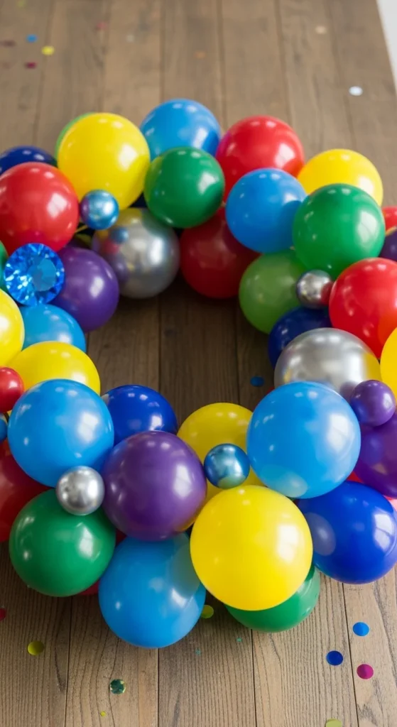 Balloon Wreath Centerpieces