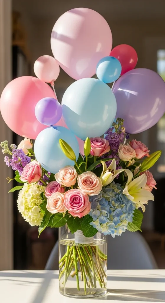  Balloon and Flower Combo