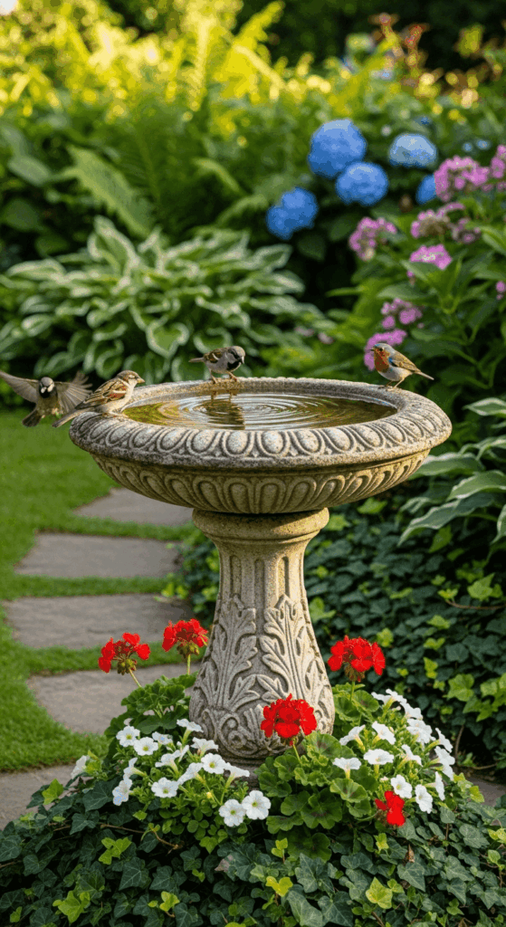 Bird Bath Centerpiece