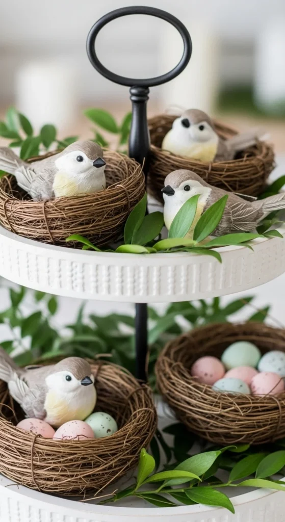 Bird Figurines and Nests