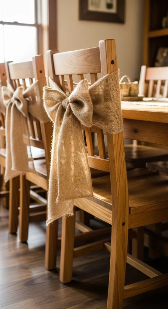 Burlap Chair Sashes