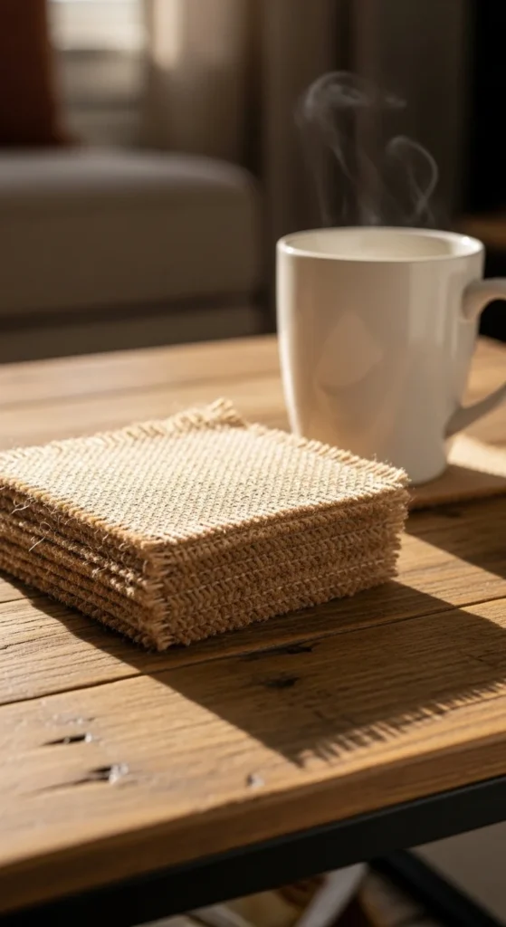 Burlap Coasters