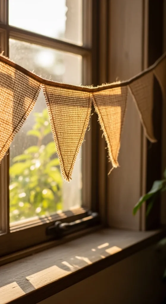 Burlap Fabric Bunting