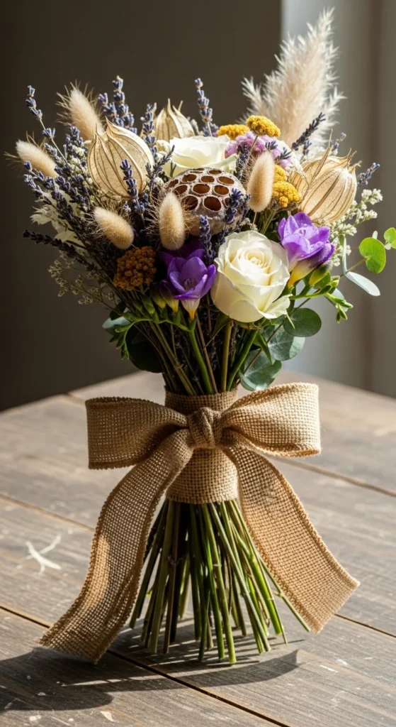 Burlap Flower Bouquets