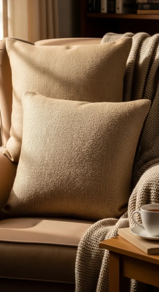 Burlap Pillow Covers