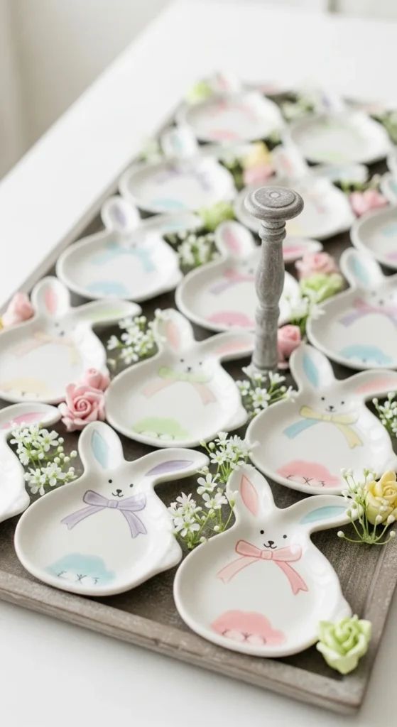 Ceramic Bunny Plates