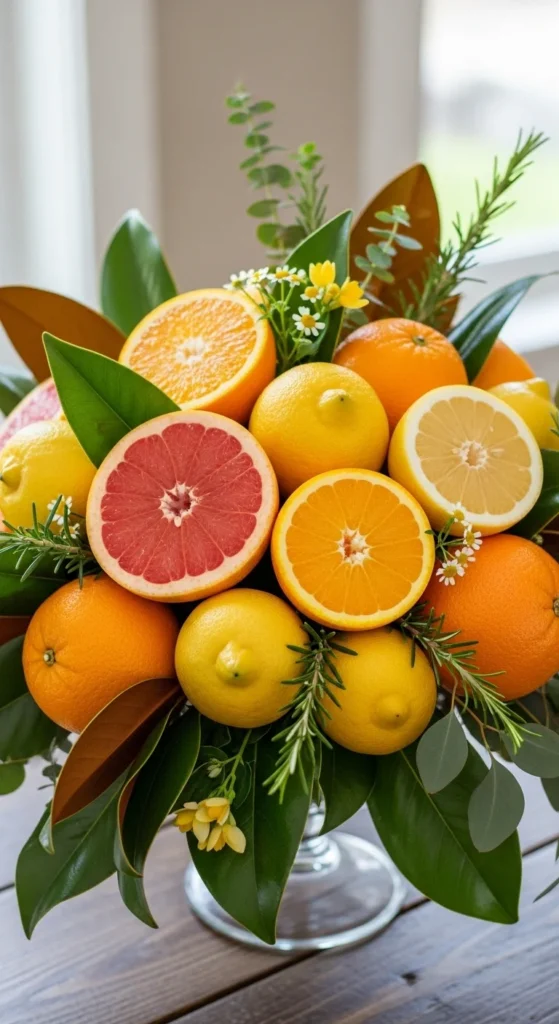 Citrus-Themed Centerpieces