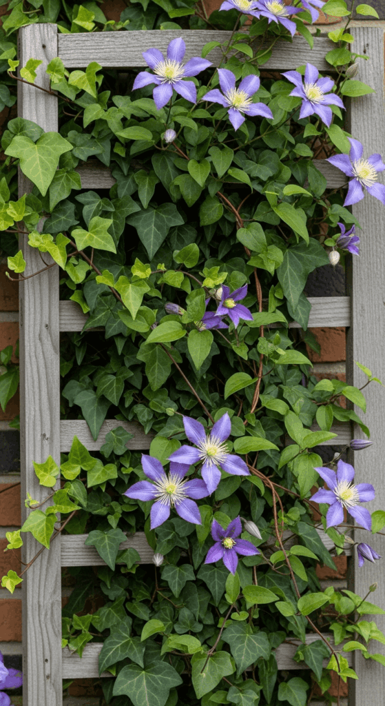 Climbing Vines on a Trellis