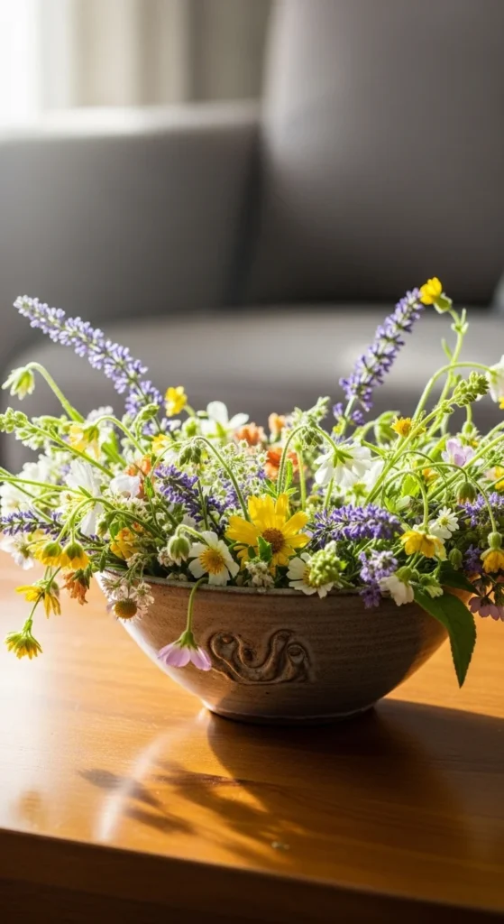 Coffee Table Wildflower Bowl