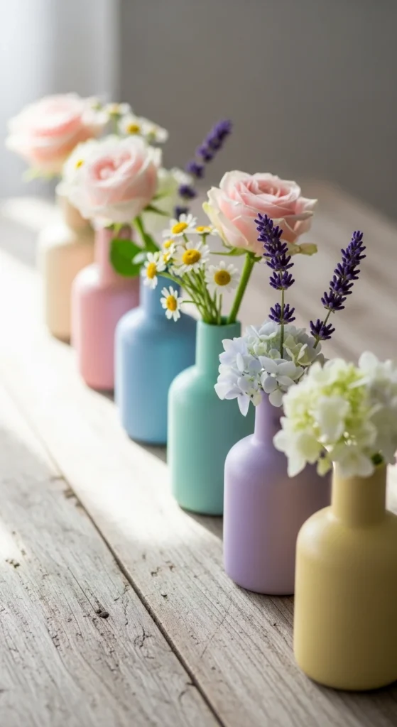 Color-Coordinated Flower Row