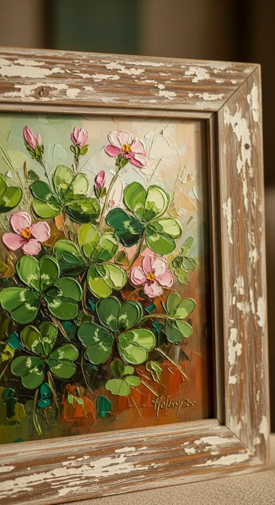 Cottage-Style Clover Paintings