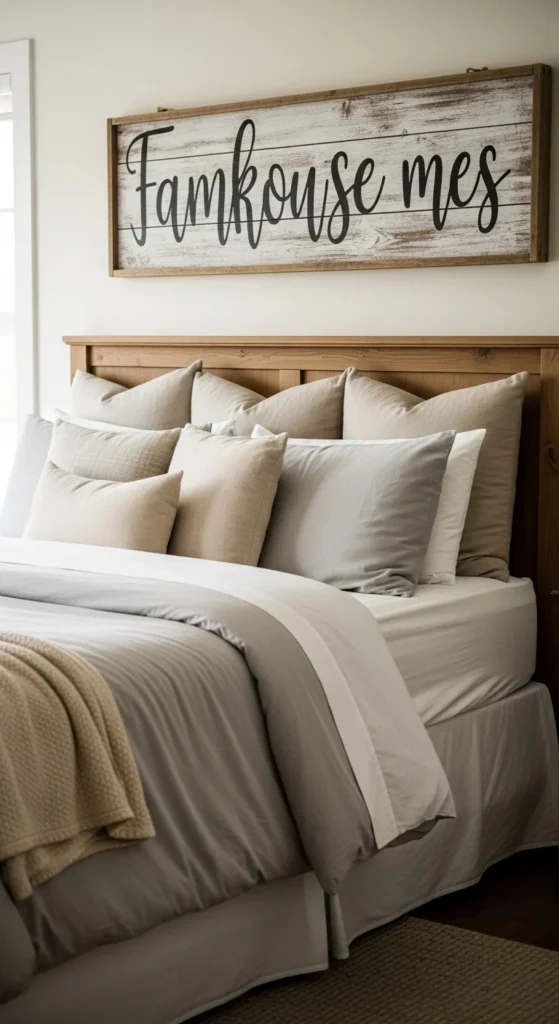 Country Bedroom Accent Sign
