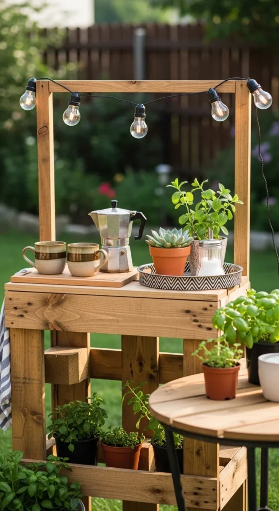 Create a DIY Outdoor Coffee Bar