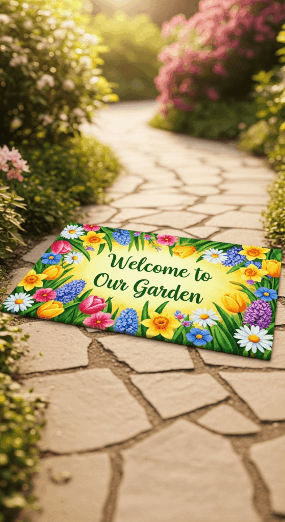 Create a Spring-Themed Welcome Mat