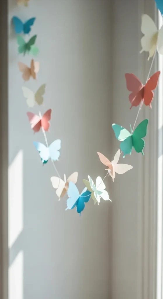 DIY Butterfly Garland