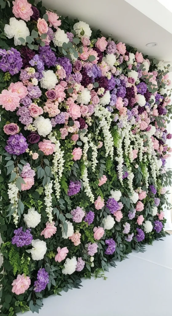 DIY Floral Wall Backdrop