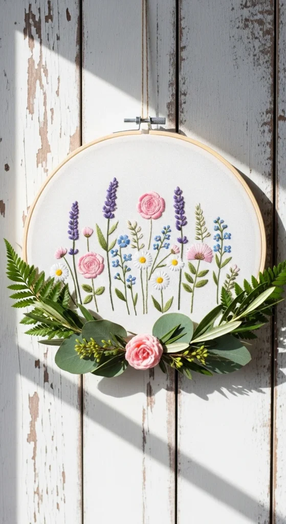 DIY Floral Wall Hoop