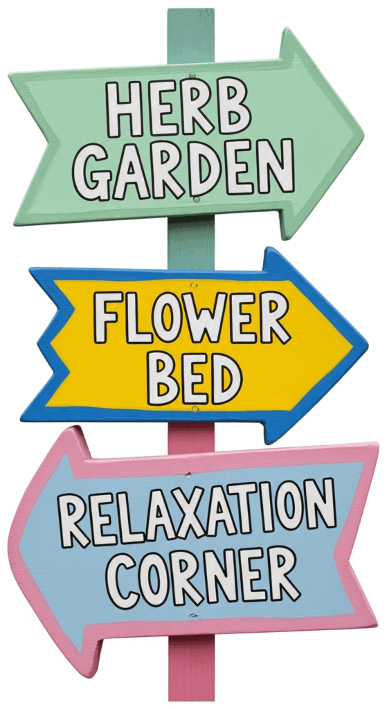 DIY Garden Signposts