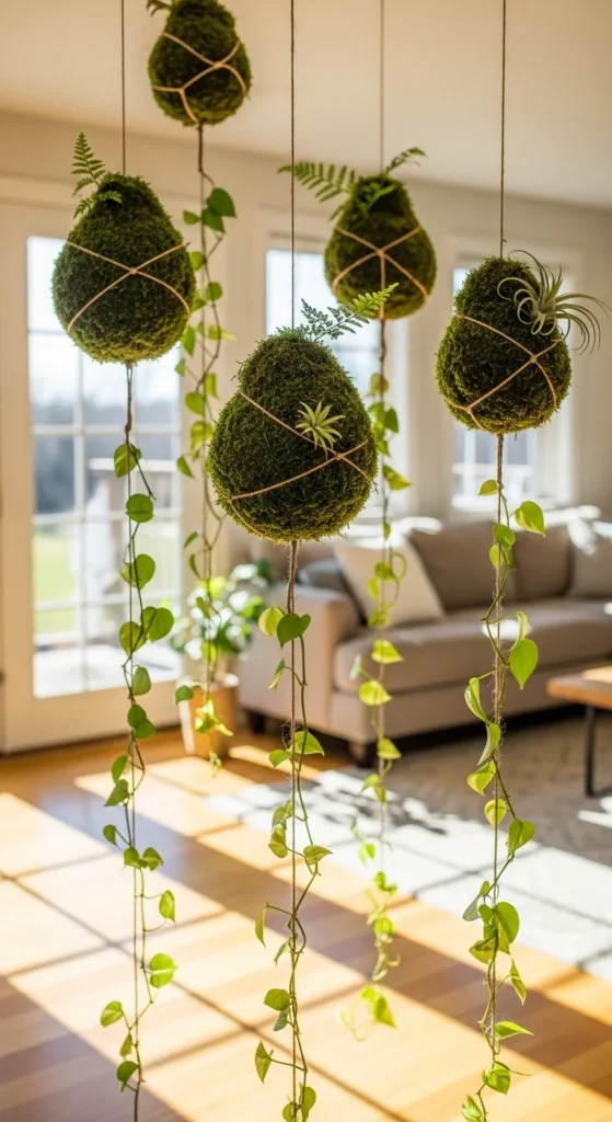 DIY Hanging Moss Balls