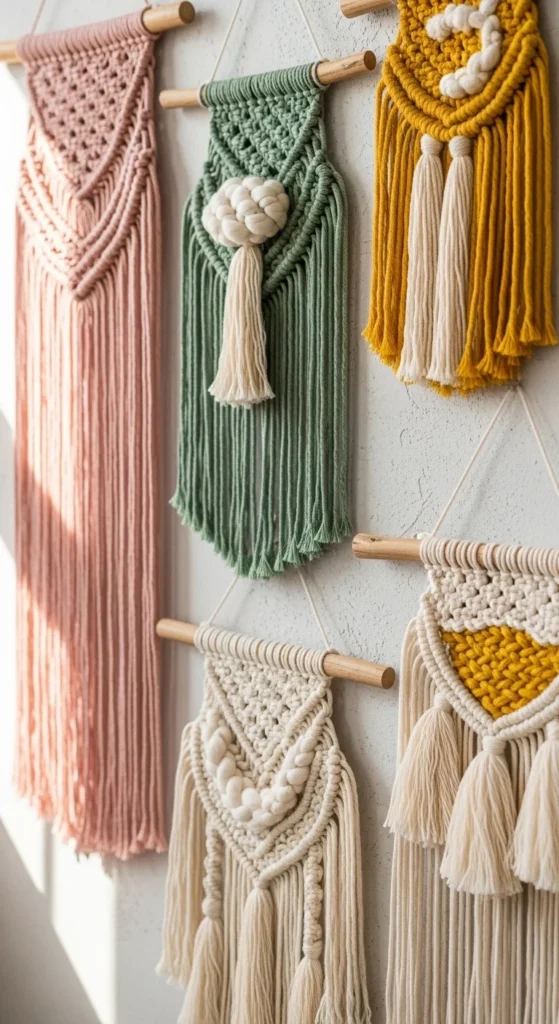 DIY Yarn Wall Hangings