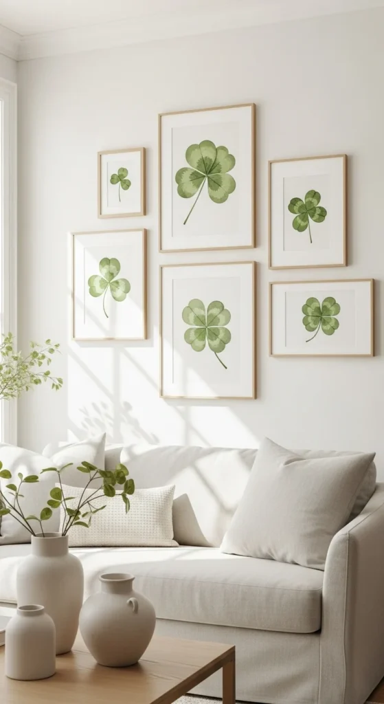 DIY clover artwork