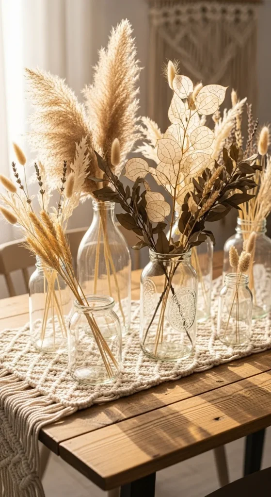 Dried Florals in Simple Jars