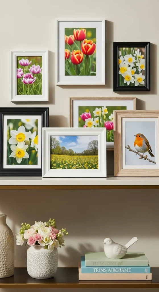 Elegant Picture Frames with Spring Photos
